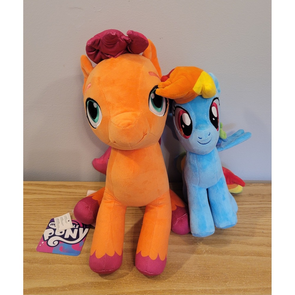 My Little Pony Plush Lot Sunny Starscout G5 16in NWT & Rainbow Dash 11in NWOT